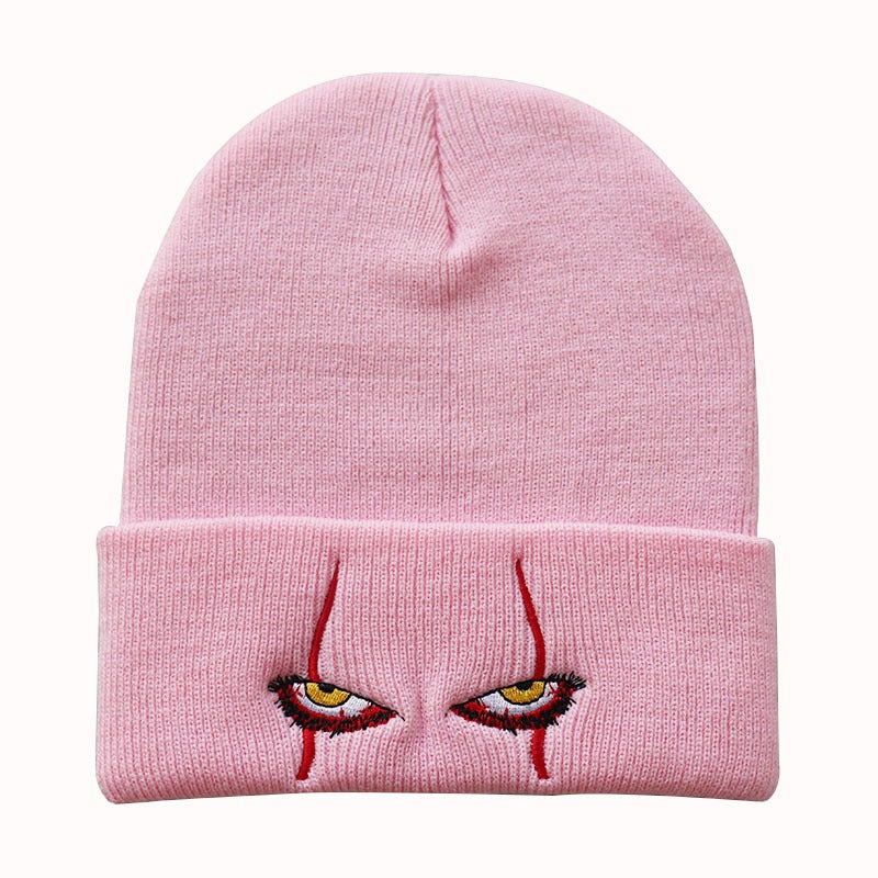 Day of the Dead Horror Clown Knitted Beanie Hat