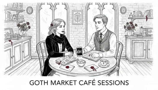 Colleagues discussing alternative aesthetics in café