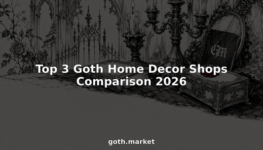 Pen and ink sketch of gothic home decor close-up