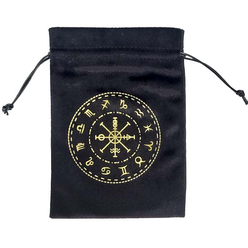 Velvet Tarot Bag Valknut (Large) 13x18cm (Single Item)