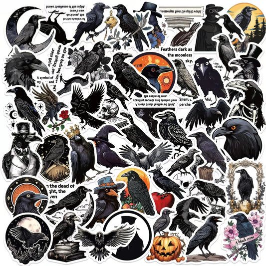 Raven and Crow Vinyl Sticker Pack