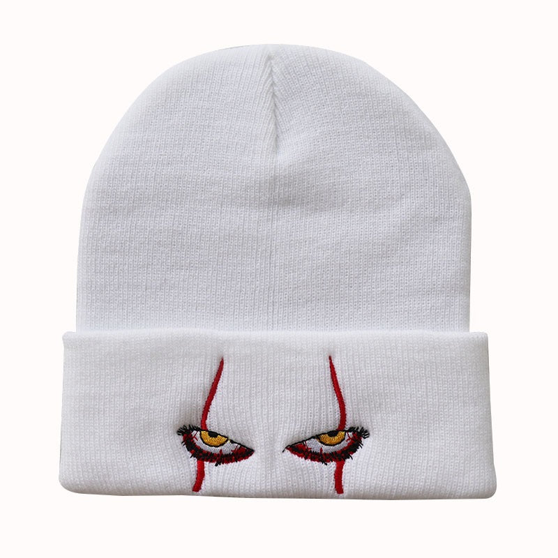 Day of the Dead Horror Clown Knitted Beanie Hat