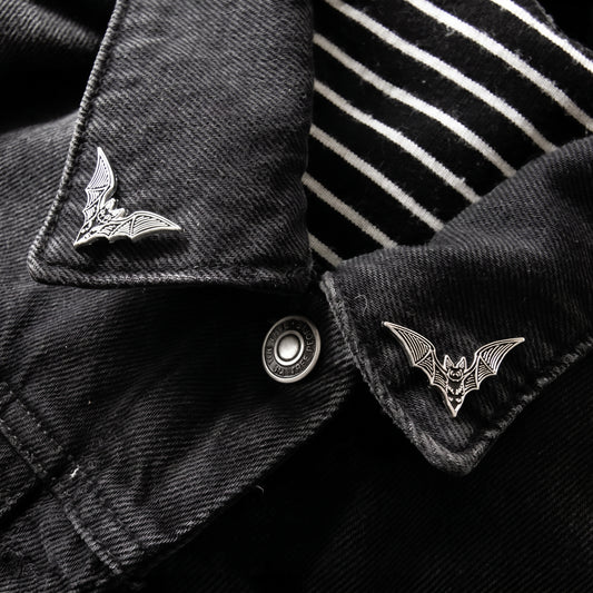 Bat Enamel Pin Set (2 Pieces)