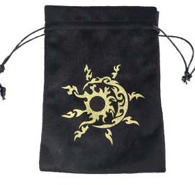 Velvet Tarot Bag Valknut (Large) 13x18cm (Single Item)