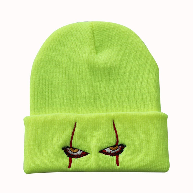 Day of the Dead Horror Clown Knitted Beanie Hat