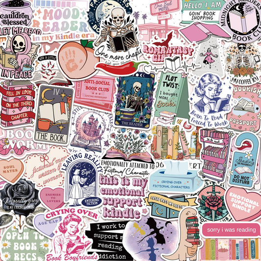 Dark Romance Sticker Pack (150 Holographic BookTok Decals)
