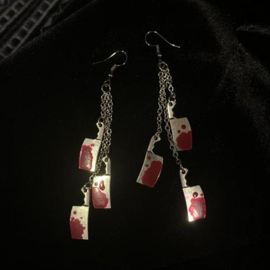 Halloween Horror Chopper Earrings in Alternative Style