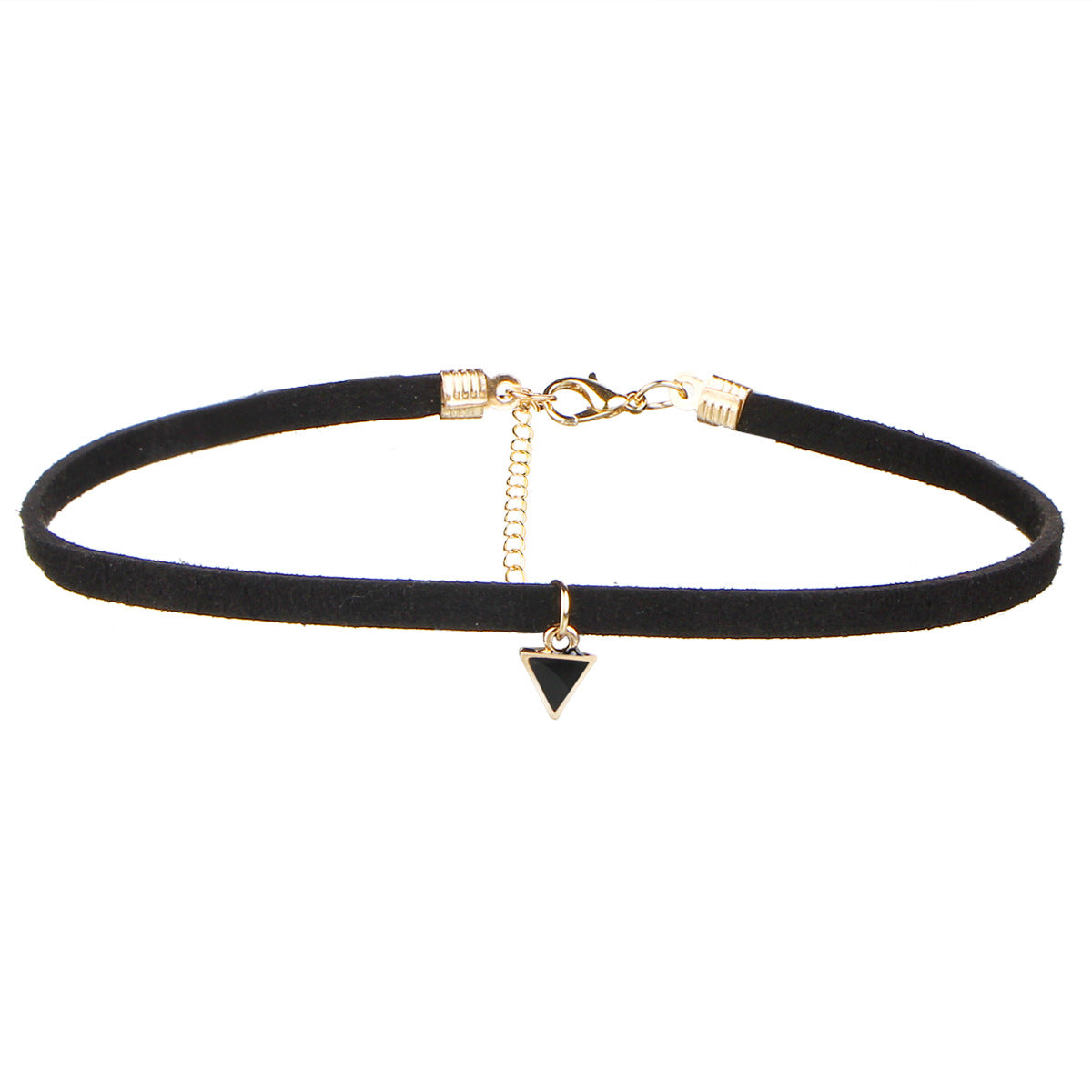 Gothic Minimalist Choker Necklace Set with Lace