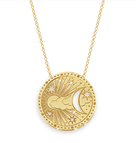 Tarot Stainless Steel Pendant Necklace