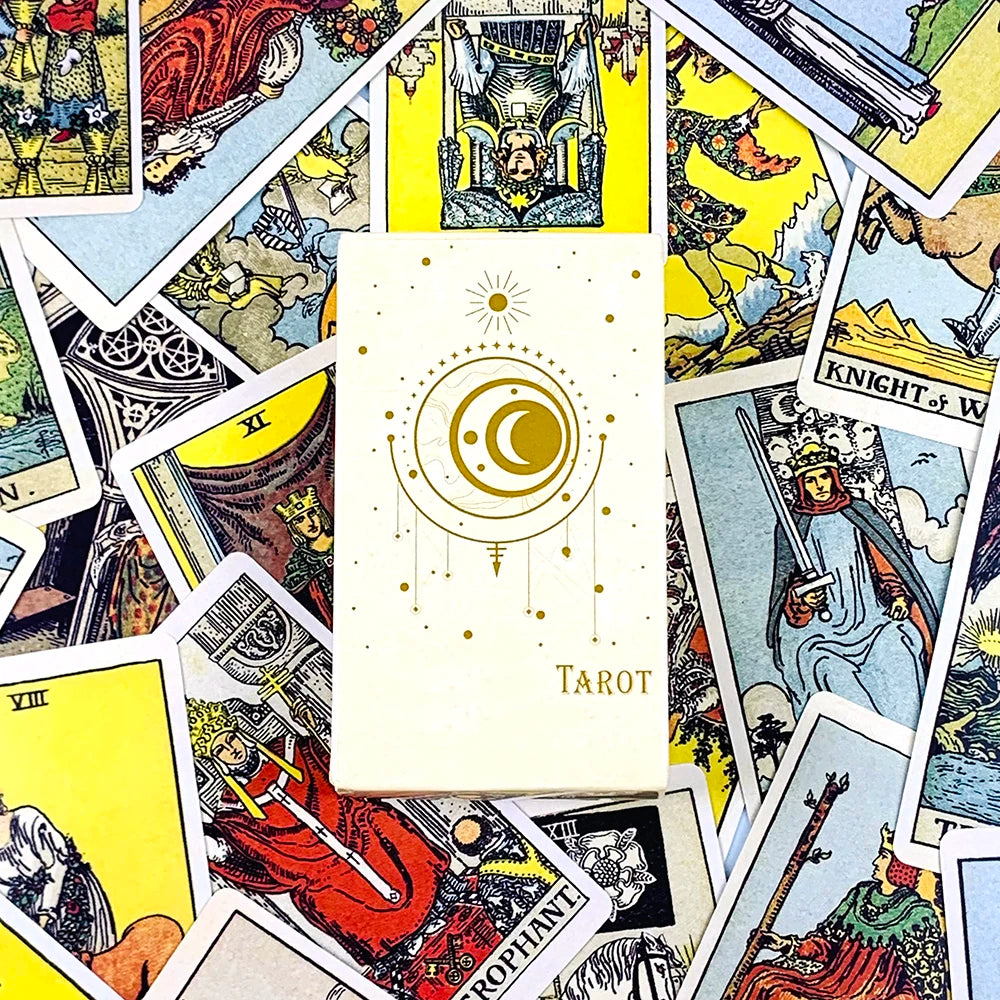 Tarot Cards Deck 78Pcs For Easy Beginners Fate Fortune Telling Divination Party Tabletop Board Game ,Creative Small Gifts