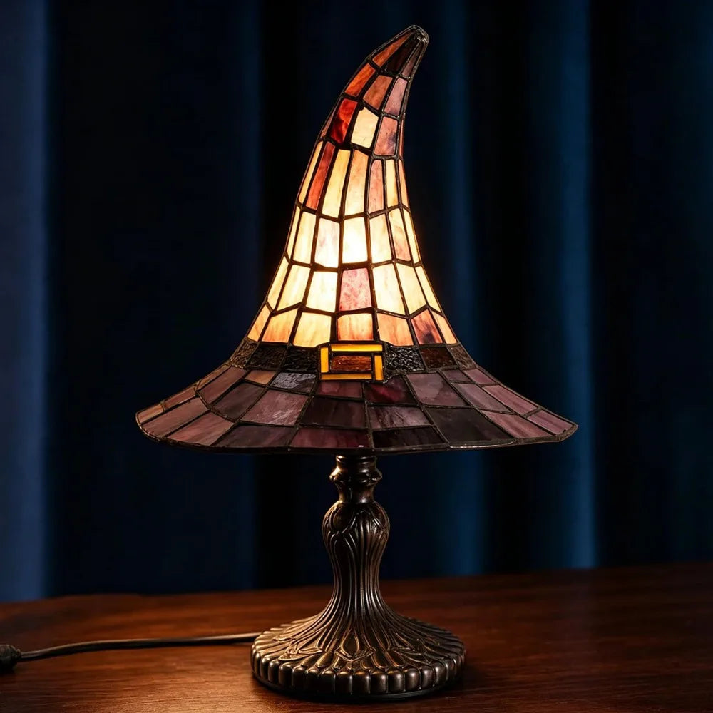 New Witch Hat Lamps Creative Home Gothic Night Light Gift Witch Hat Light Ornament, Home Ornament Decoration