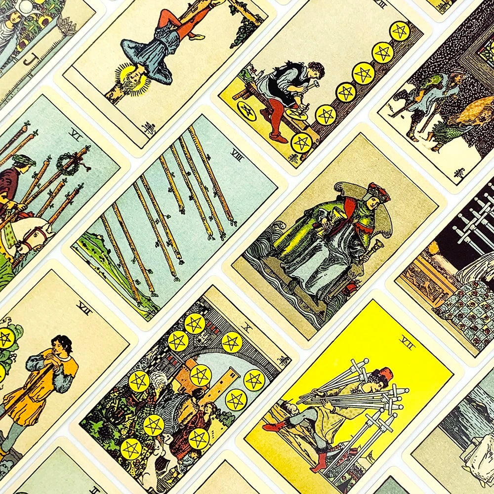 Tarot Cards Deck 78Pcs For Easy Beginners Fate Fortune Telling Divination Party Tabletop Board Game ,Creative Small Gifts