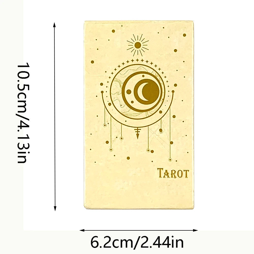 Tarot Cards Deck 78Pcs For Easy Beginners Fate Fortune Telling Divination Party Tabletop Board Game ,Creative Small Gifts