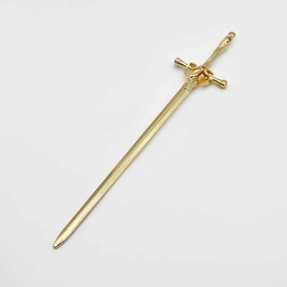 DIY Creative Sword Hair Stick Hairpins Headwear Chinese Style Sword Hair Fork Buns Punk Hairpin Women Trendy Hair Accessories