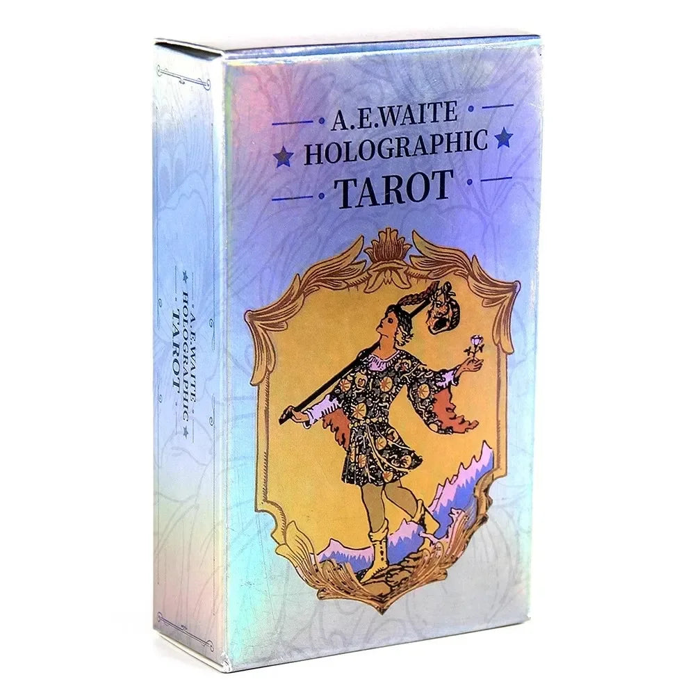 10.3*6cm MagicSeer Rainbow Tarot Cards Decks Tarot Card and Book Sets for Beginners Holographic Tarot Deck Board Game