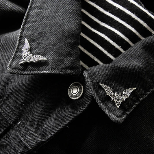 Bat Enamel Pin Set (2 Pieces)