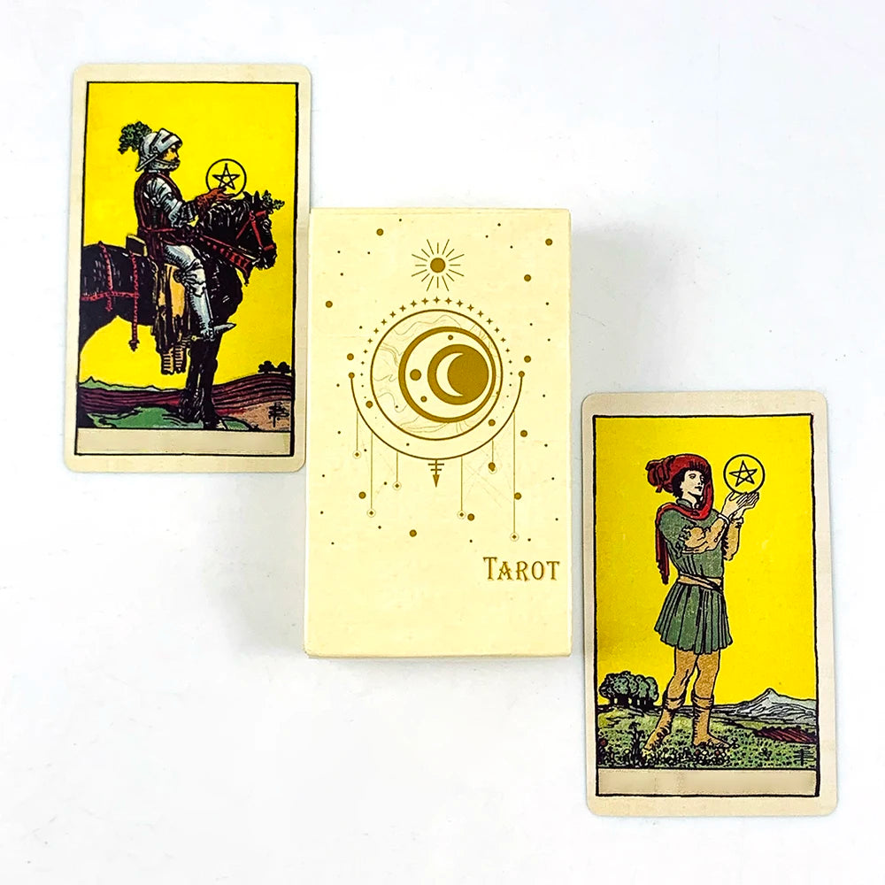 Tarot Cards Deck 78Pcs For Easy Beginners Fate Fortune Telling Divination Party Tabletop Board Game ,Creative Small Gifts