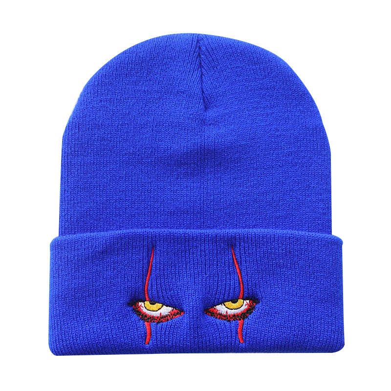 Day of the Dead Horror Clown Knitted Beanie Hat