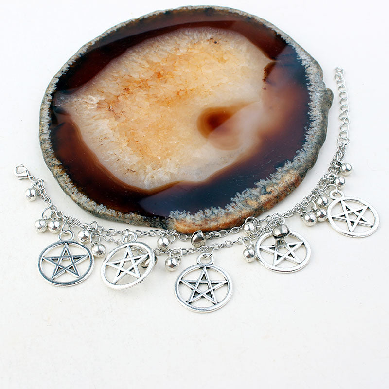 Gothic Pentagram Bracelet for Witchcraft Enthusiasts