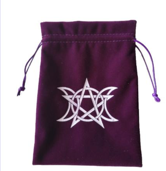 Velvet Tarot Bag Valknut (Large) 13x18cm (Single Item)