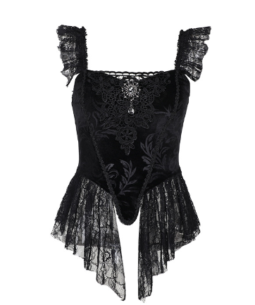 Dark Gothic Off-Shoulder Dress