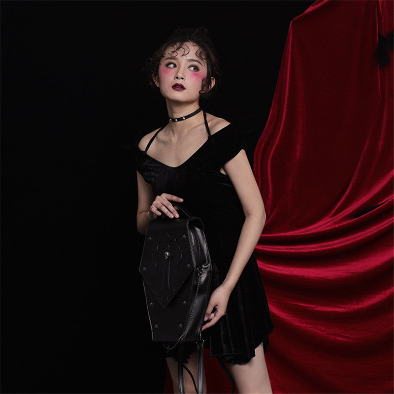 Gothic Style Women's Handbag - Shoulder & Crossbody Bag