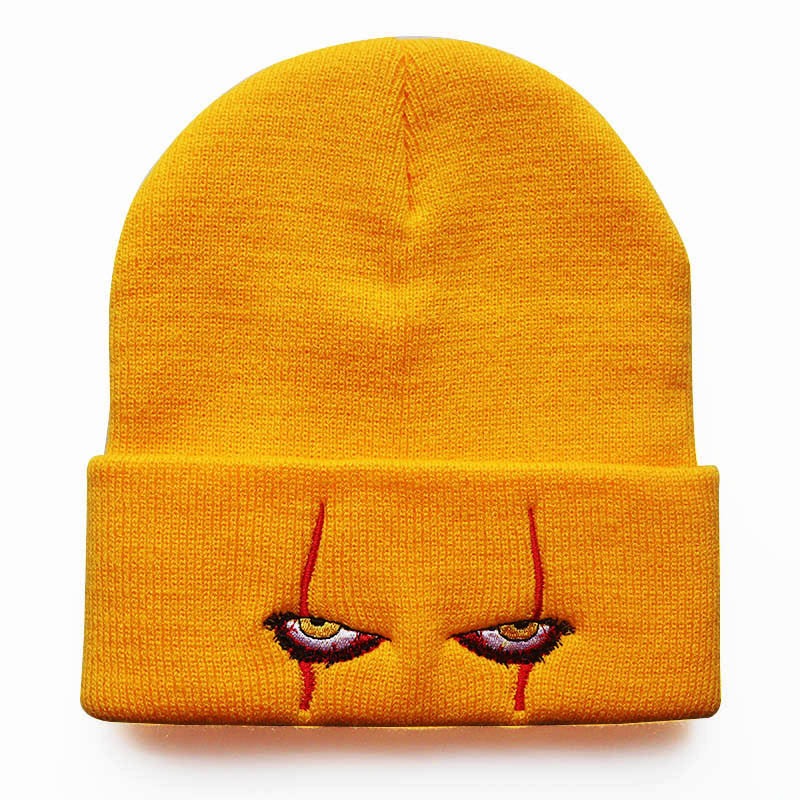 Day of the Dead Horror Clown Knitted Beanie Hat
