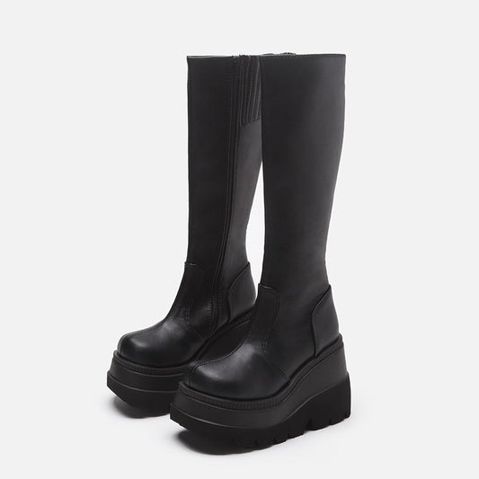 Gothic Biker Platform Boots for Stylish Looks