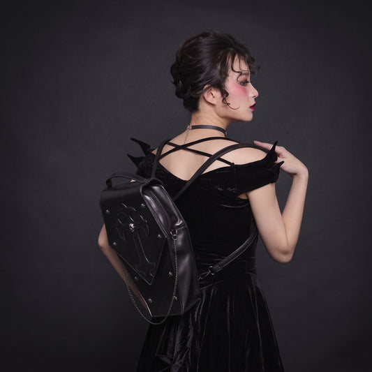 Gothic Style Women's Handbag - Shoulder & Crossbody Bag