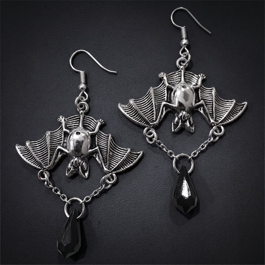 Vampire Bat Drop Earrings