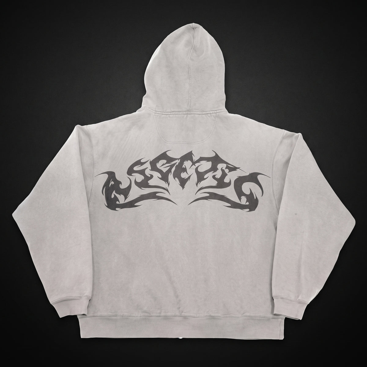Street Gothic Y2g Printed Hoodie Women's Leisure Sports Loose Zip Coat
