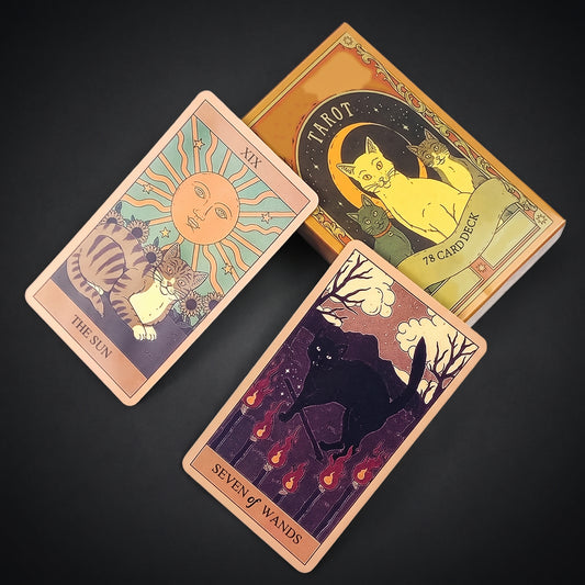 Cat-Themed Tarot Deck (78 Cards)