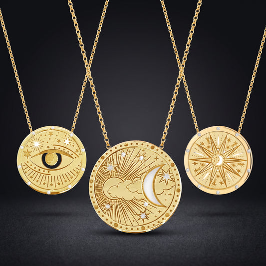 Tarot Stainless Steel Pendant Necklace