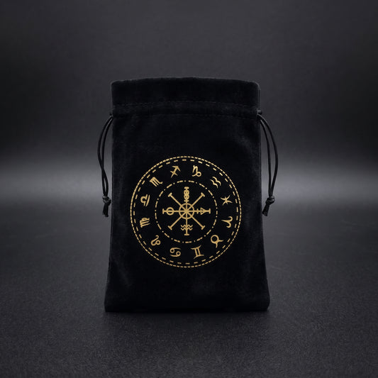 Velvet Tarot Bag Valknut (Large) 13x18cm (Single Item)